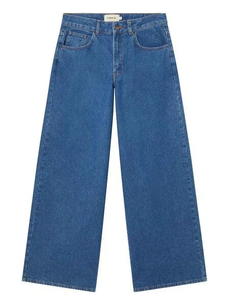 thinking mu thinking mu Weite Jeans - Hedda Pants - aus Bio-Baumwolle, Blue, – Produktbild 5 von 5
