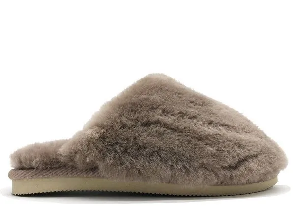 thies Pantoffel aus Schaffell "thies Fluffy", Elephant grey (grau), – Produktbild 2 von 4