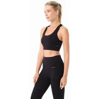ORGANICATION ORGANICATION BEVINN | Cross-Strap Sport Bralette aus recyceltem Polyamid, Black, – Produktbild 1 von 1
