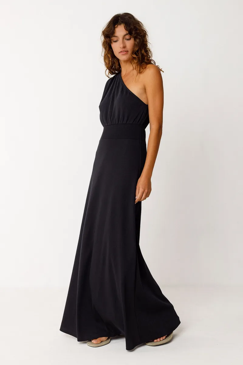 SKFK SKFK Damen vegan Kleid Irma Schwarz, Schwarz, – Produktbild 2 von 2