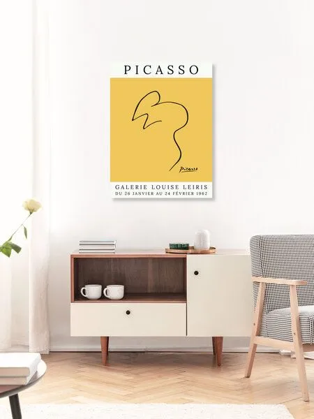 Photocircle Photocircle Poster / Leinwandbild - Picasso Maus – gelb – Produktbild 3 von 4