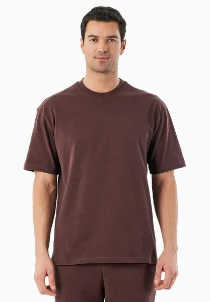 ORGANICATION ORGANICATION TUSSEM | Essentials Travel Unisex T-Shirt aus Bio-Baumwolle, Bitter chocolate, – Produktbild 2 von 4