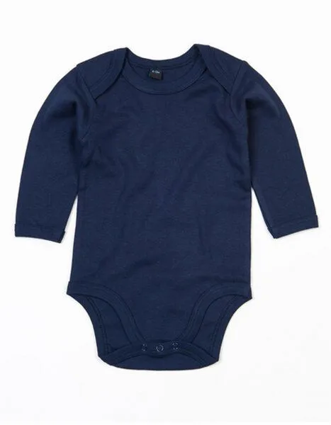Babybugz Babybugz Baby Kimono Wickelbody Strampler Langarm, Navy, – Produktbild 1 von 2