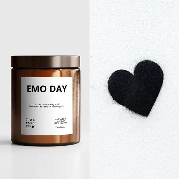 Just a decent day Just a decent day EMO DAY - Duftkerze - Handmade - Sojawachs – Produktbild 4 von 4
