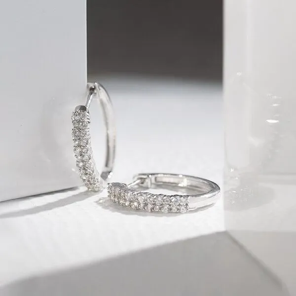 Eppi Eppi Runde Ohrringe mit Lab Grown Diamanten Nicholls, Rosa, – Produktbild 2 von 4