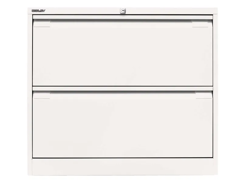 Bisley Bisley Registraturschrank doppelbahnig, zwei Schübe RAL 896 – Produktbild 1 von 1