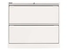 Bisley Bisley Registraturschrank doppelbahnig, zwei Schübe RAL 896 – Produktbild 1 von 1