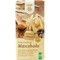 gepa GEPA Weiße Bio-Schokolade "Mascobado", 100 g – Produktbild 1 von 1