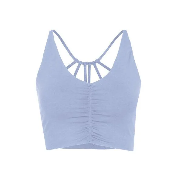 Jaya Jaya CAROLINA - Damen - Bra für Yoga aus Biobaumwolle, Skyblue/blau, – Produktbild 4 von 4