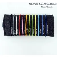 matilda k. manufaktur matilda k. manufaktur Schmuckaufbewahrung 'schmucknest' mittel aus Wollfilz 'matilde' mit Rundgummi-Verschluß in vielen Farben, Anthrazit, – Produktbild 4 von 8