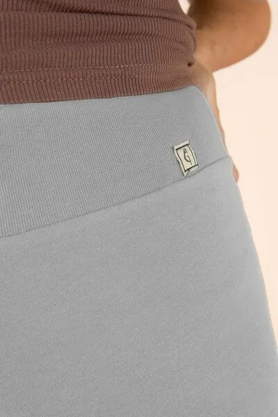 La Gitana La Gitana Culotte Hose Damen Bio-Baumwolljersey nachhaltig – „Loah“, Grau, – Produktbild 4 von 4