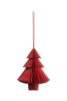 Tranquillo Papieranhänger RED TREE - groß - rot – Produktbild 1 von 1