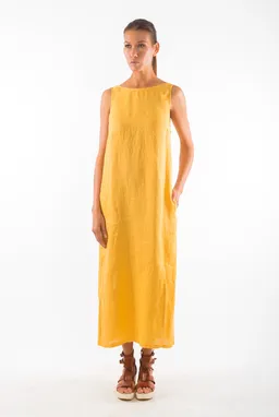 RAVENS VIEW IBIZA RAVENS VIEW IBIZA Damen vegan Kleid Gala Gold Gelb – Produktbild 1 von 1