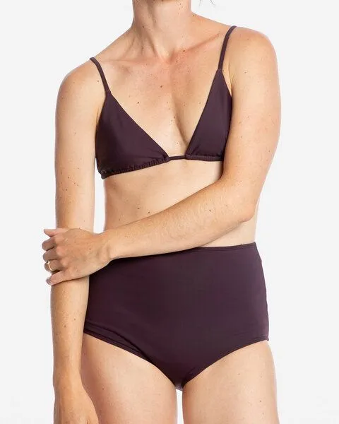 MATONA Matona Bikinioberteil | Triangle Bikini Top | aus Econyl, Aubergine, – Produktbild 1 von 4