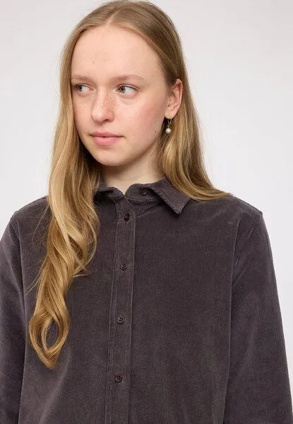 Mazine Mazine Corduroy Shirt aus Bio-Baumwolle, Eggplant (lila), – Produktbild 2 von 4