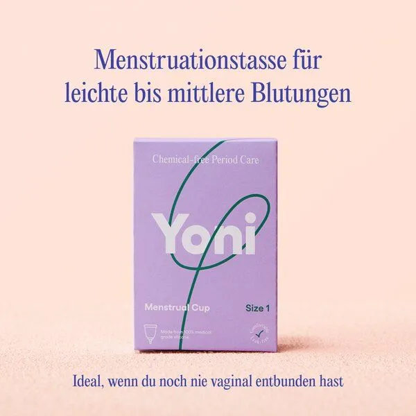 Yoni Yoni Menstruationstasse - 100 % medizinisches Silikon – Produktbild 3 von 5