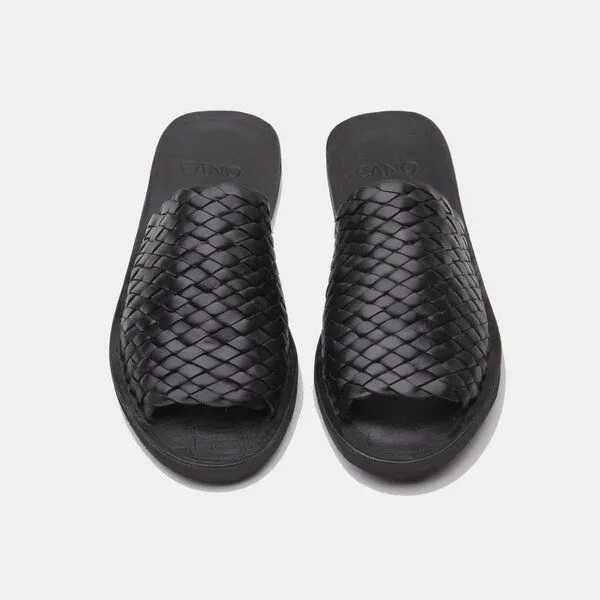 CANO CANO Slipper Sandale LAURA, Schwarz, – Produktbild 1 von 4