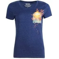 FÄDD FÄDD Damen T-Shirt Rundhals aus Bio-Baumwolle "Kirschplüte BT" Blau, Blau, – Produktbild 1 von 1