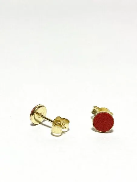 monday market monday market Ohrstecker Rebekka, Gold-rot, – Produktbild 1 von 4