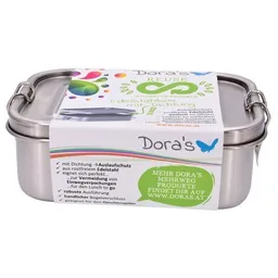 Dora's Dora's Dora’s Edelstahl-Lunchbox mit Bügelverschluss & Dichtung (0,75l) – 100% Auslaufsicher – Produktbild 1 von 1