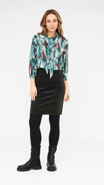 WiDDA berlin WiDDA berlin Statementbluse MAVIS aus ECOVERO, Aquarell, – Produktbild 2 von 4