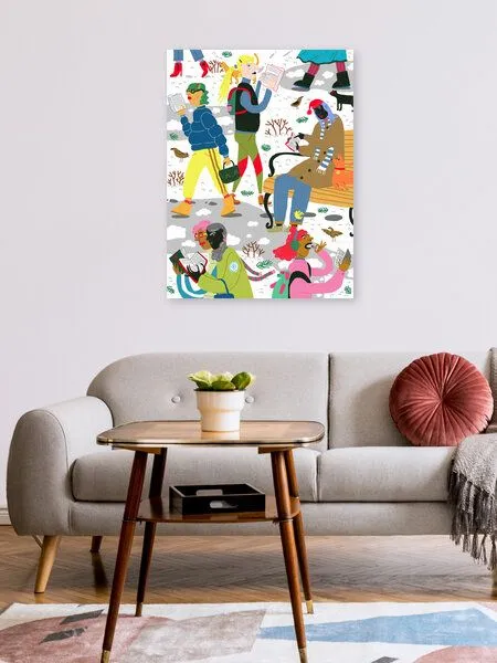 Photocircle Photocircle Poster / Leinwandbild - Winter Reading Club – Produktbild 2 von 4