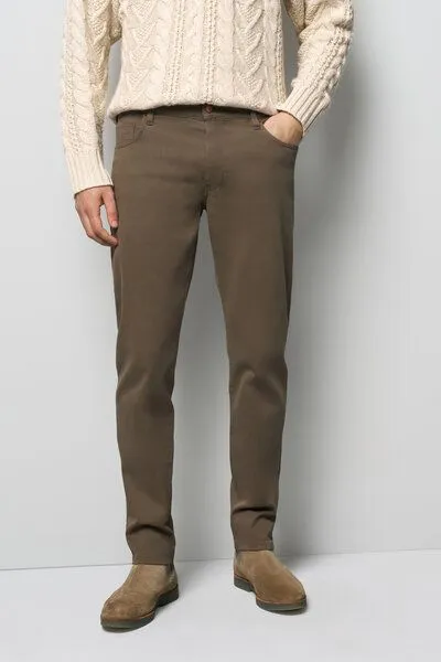 M 5 BY MEYER M 5 BY MEYER COTTON-TWILL CHINO, Braun (esche), – Produktbild 2 von 4