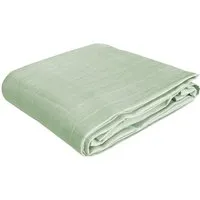 HANS NATUR Pucktuch und Sommer Babydecke Bio-Baumwolle Musselin mint Maße 120 x 120 cm, Grün, – Produktbild 1 von 1