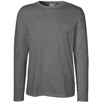 Neutral Neutral® Herren Langarm T-Shirt von Neutral Bio Baumwolle, Dunkelgrau meliert, – Produktbild 1 von 1