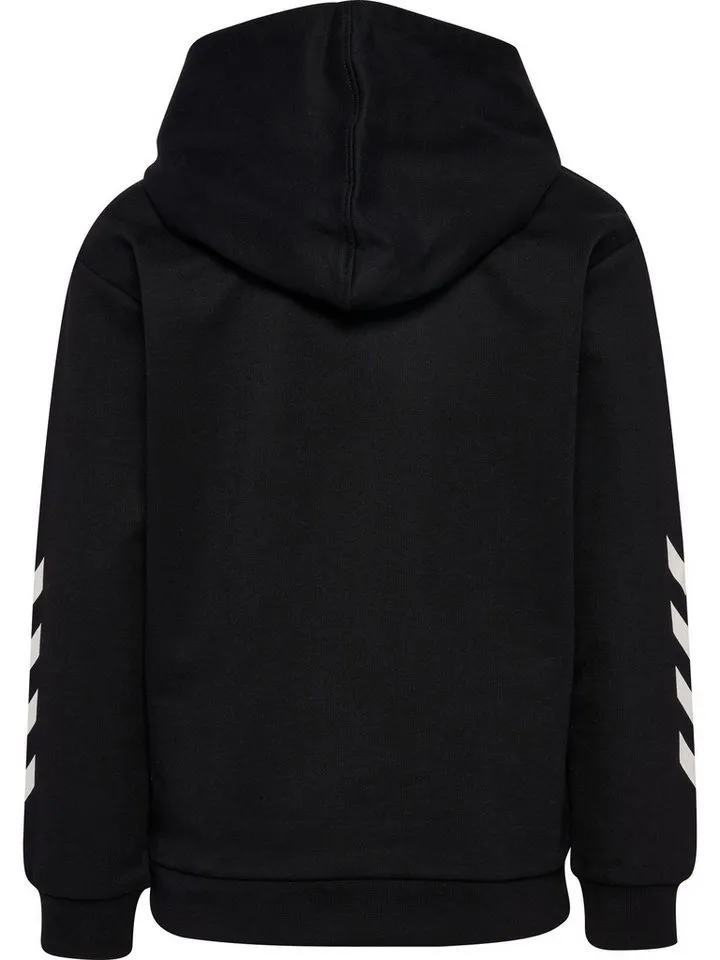 Hummel Hummel Hoodie Sportliches Sweatshirt für Unisex Kinder (1-tlg) Bio-Baumwolle nachhaltig Normal Fit ohne Kragen Langarm, Schwarz, – Produktbild 3 von 3