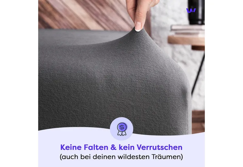 Wolkenfeld Spannbettlaken Boxspringbett Bettlaken - Spannbetttuch für Matratzen bis 40cm, Jersey, Gummizug: rundum, (1 Stück), Elastisch & Rutschfest: 90x200, 140x200, 160x200, 180x200 & Übergrößen, Grau, – Produktbild 4 von 7