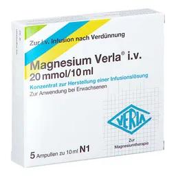 Magnesium-Verla Magnesium-Verla i.v. 20 mmol/10 ml – Produktbild 1 von 1