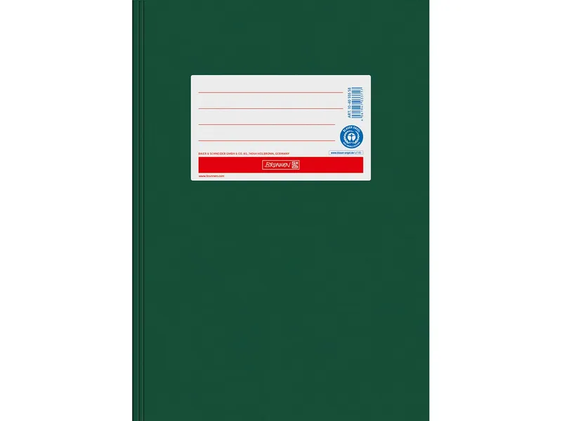 BRUNNEN BRUNNEN Heftumschlag aus Papier DIN A5, Dunkelgrün, – Produktbild 1 von 1