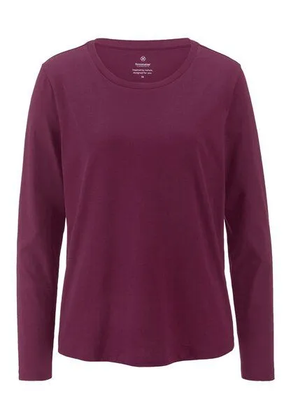 hessnatur hessnatur Longsleeve Relaxed aus Regenerative Organic Cotton (ROC), Fuchsia, – Produktbild 3 von 4