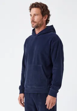 ORGANICATION ORGANICATION Herren vegan Hoodie Aus Cord Haroon Marineblau – Produktbild 1 von 1