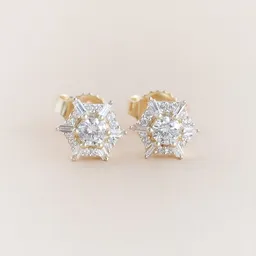 Eppi Eppi Ohrringe in Hexagonform mit Lab Grown Diamanten Shamil – Produktbild 1 von 1