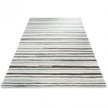Prolana Prolana Handgefertigter Flor-Teppich Tuft "Stripes" aus Wolle – Produktbild 2 von 4