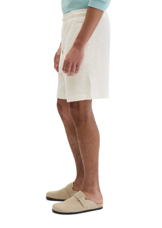 Marc O'Polo Marc O'Polo Shorts aus weichem Bouclé-Jersey, Weiß, – Produktbild 2 von 5