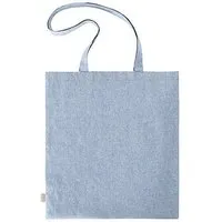 Halfar Halfar Einkaufstasche aus recycelter Baumwolle 38 x 42 cm Shopper zwei lange Henkel, Blau, – Produktbild 1 von 1