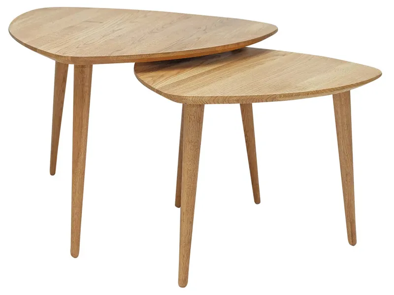 2er-Set Beistelltisch 'Nico', Wildeiche – Produktbild 1 von 1