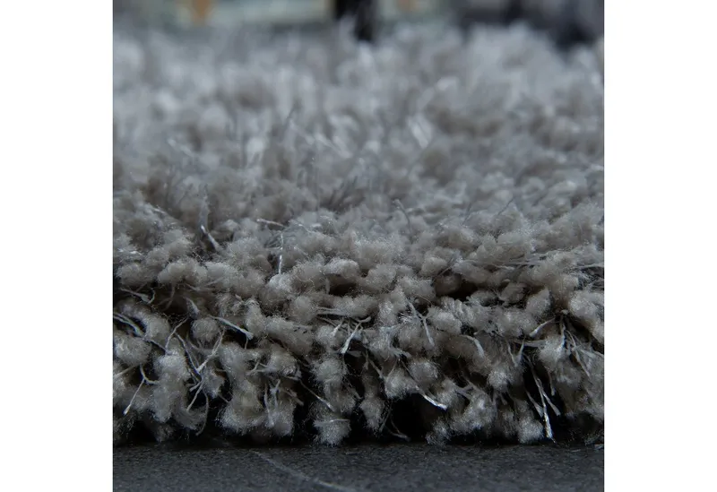 Consilio Concept Designteppich MONA Teppich Wohnzimmer Hochflor Shaggy langflorig handgefertigt, Silberfarben, – Produktbild 3 von 5