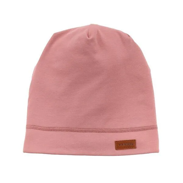 Walkiddy Kinder Fleece Mütze Pink Bio - Walkiddy Cameo Rosa, Nachhaltige GOTS-zertifizierte Baumwolle, Allergikerfreundlich, Umweltfreundlich, Für kalte Tage. – Produktbild 1 von 2