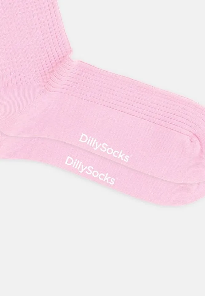 DillySocks DillySocks Basicsocken Premium Ribbed Collection aus nachhaltiger Baumwolle, recyceltes Polyamid, Bunt|lila, – Produktbild 3 von 5