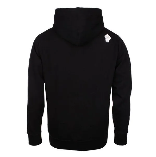 FÄDD FÄDD Herren Sweatshirt Hoodie aus Bio-Baumwolle "FALSCHRUM VERSTECKTER FIEDLER", Schwarz, – Produktbild 3 von 4