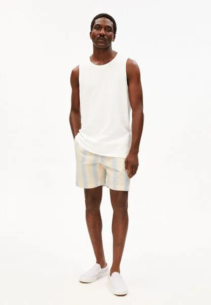 ARMEDANGELS ARMEDANGELS STRIPED Herren Shorts aus 100% Bio-Baumwolle, Wedgwood, – Produktbild 4 von 4