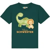 watabout kids watabout.kids T-Shirt Kinder Dinosaurier 06 Kleine Schwester, Glazed green, – Produktbild 1 von 1