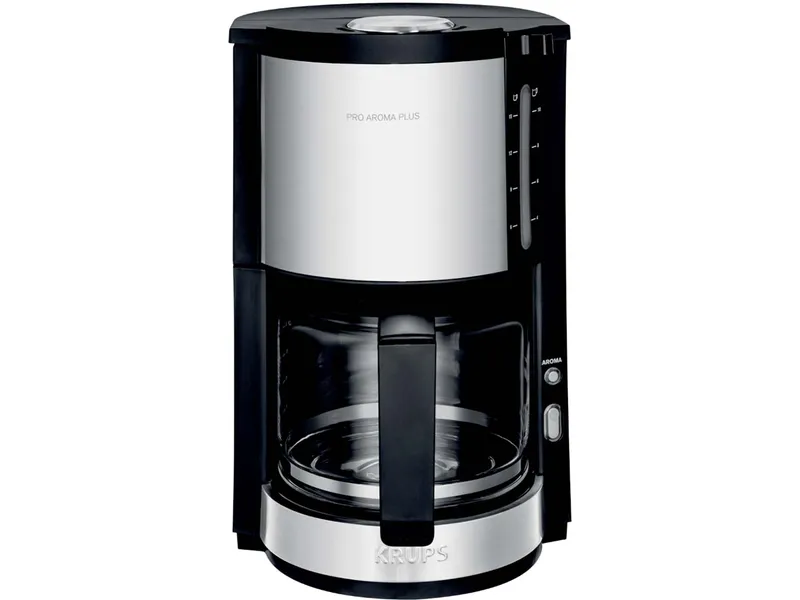 Krups Krups Filterkaffeemaschine "ProAroma Plus KM3210", Schwarz/silber, – Produktbild 2 von 2