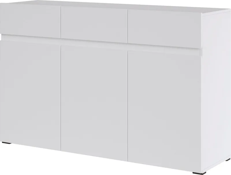 Home affaire Sideboard Rimini, Breite 135 cm, Weiß, – Produktbild 3 von 8