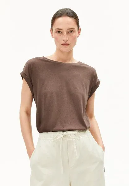 ARMEDANGELS ARMEDANGELS JILAANA Damen T-Shirt aus TENCEL Lyocell Mix, Toasty tan, – Produktbild 1 von 4