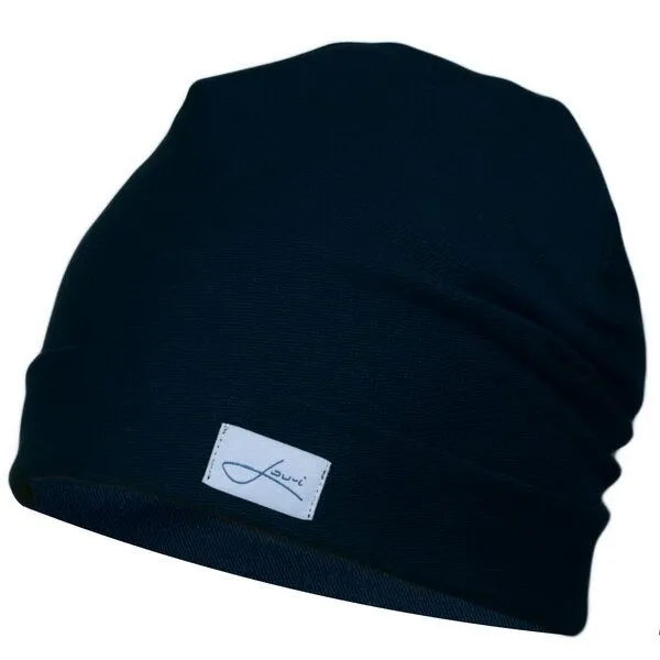 Lou-i Lou-i Baumwollmütze Made in Germany - Bequeme Wintermütze, Dunkelblau, – Produktbild 6 von 8